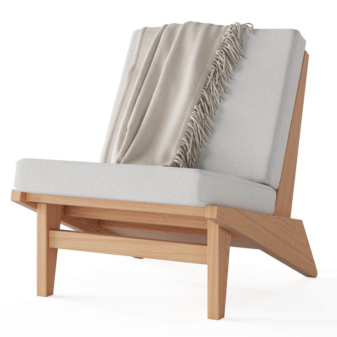 Sillón de Terraza Modelo Okinawa | Madera Natural – Santiago de Chile