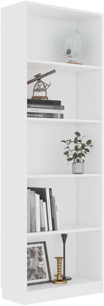 Estante de exhibición Organizador de Libros Mueble de Almacenamiento Estantería de 5 Niveles