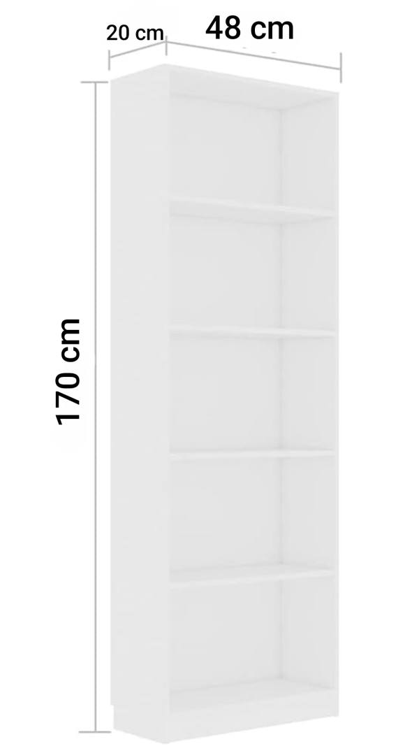 Estante de exhibición Organizador de Libros Mueble de Almacenamiento Estantería de 5 Niveles