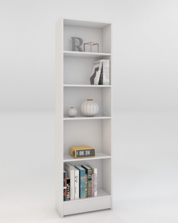 Estantería Librería Moderna Blanca – Organiza y Decora con Estilo