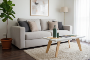 Mesa de Centro Estilo Nórdico Blanca | Mueble Moderno Santiago de Chile