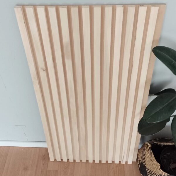 Respaldo de Cama King | Paneles Varillados de Madera Natural