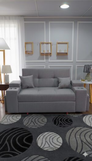 Sofá Cama Valparaíso con 2 Puff | Fabricado en Santiago de Chile